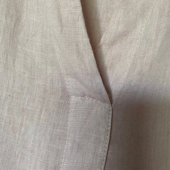 Robe rose longue sans manches en lin - Picture 2 of 5